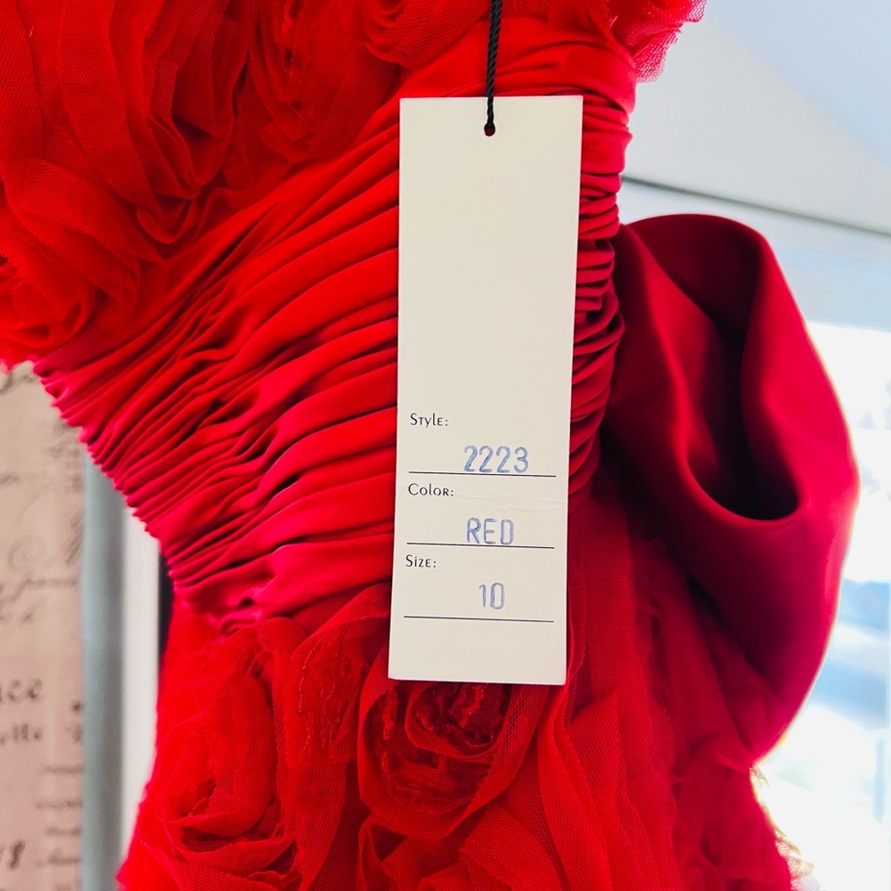 SHERRI HILL Prom | Gala | Quinceañera |Wedding | size 10 fits like 6 Red - Picture 5 of 14